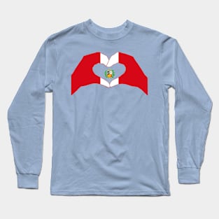 We Heart Peru Patriot Flag Series Long Sleeve T-Shirt